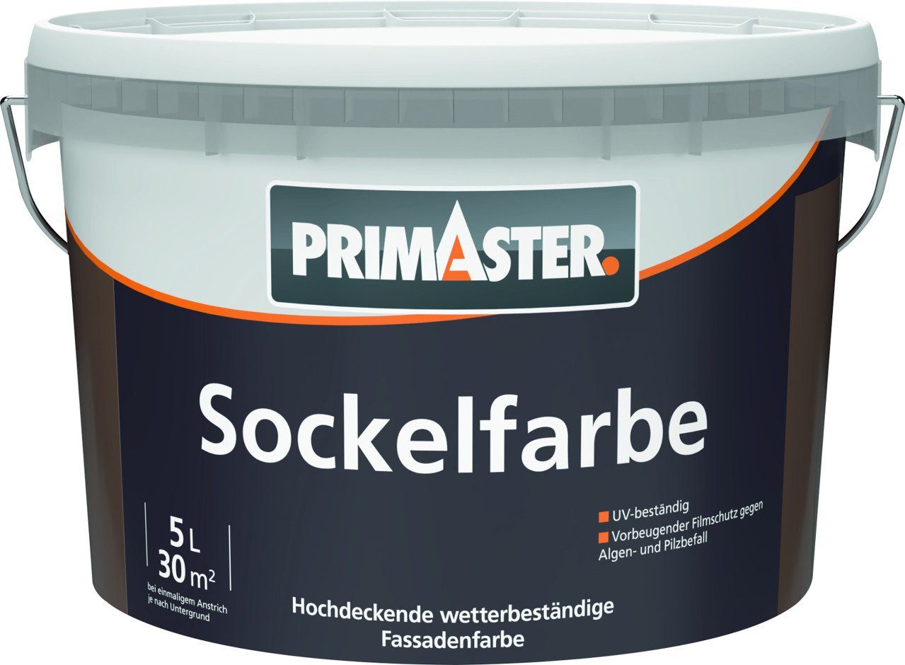 Primaster Fassadenfarbe Primaster Sockel- und Dachfarbe 5 L nussbraun