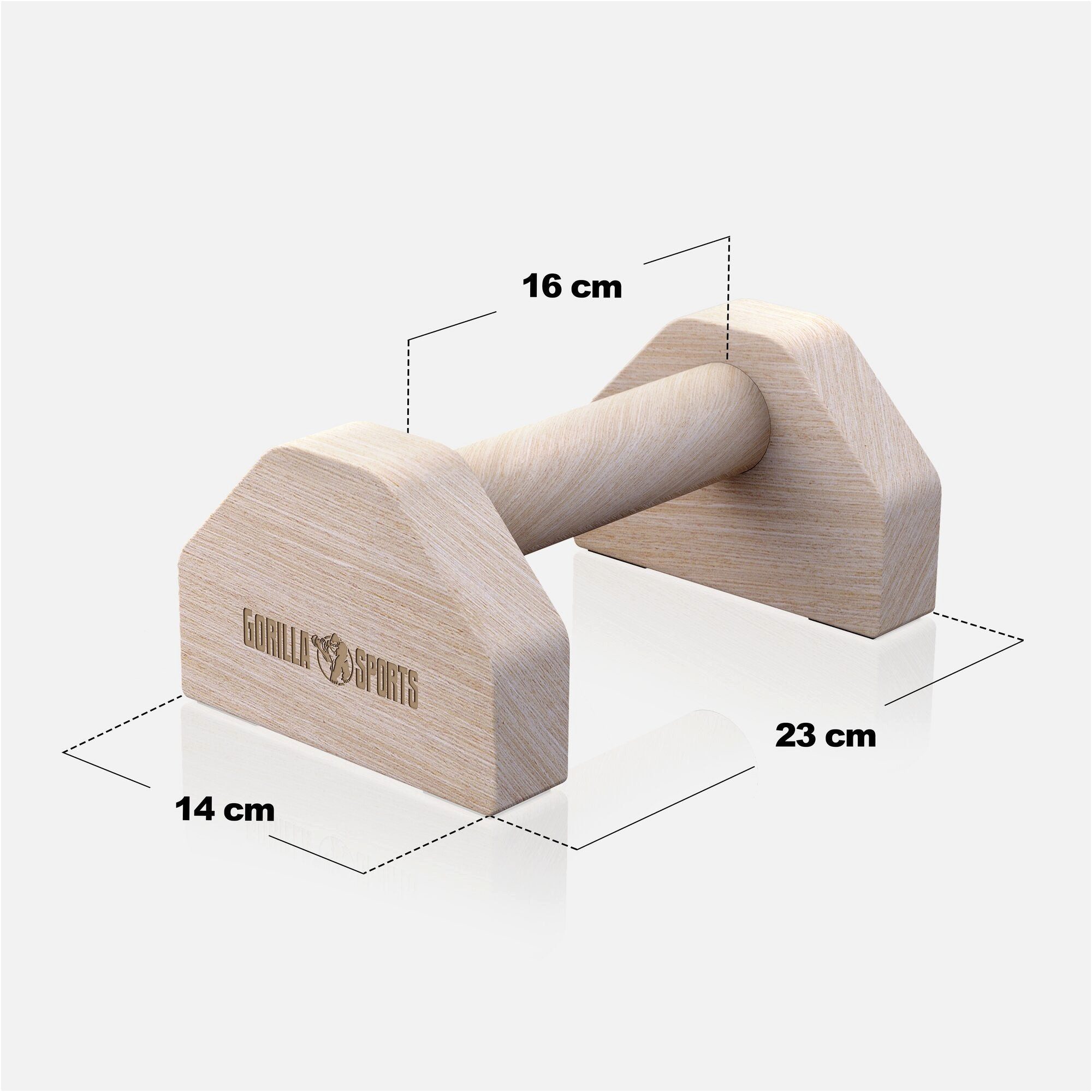 GORILLA SPORTS Handstandtrainer Liegestützgriffe aus Holz (1-St)