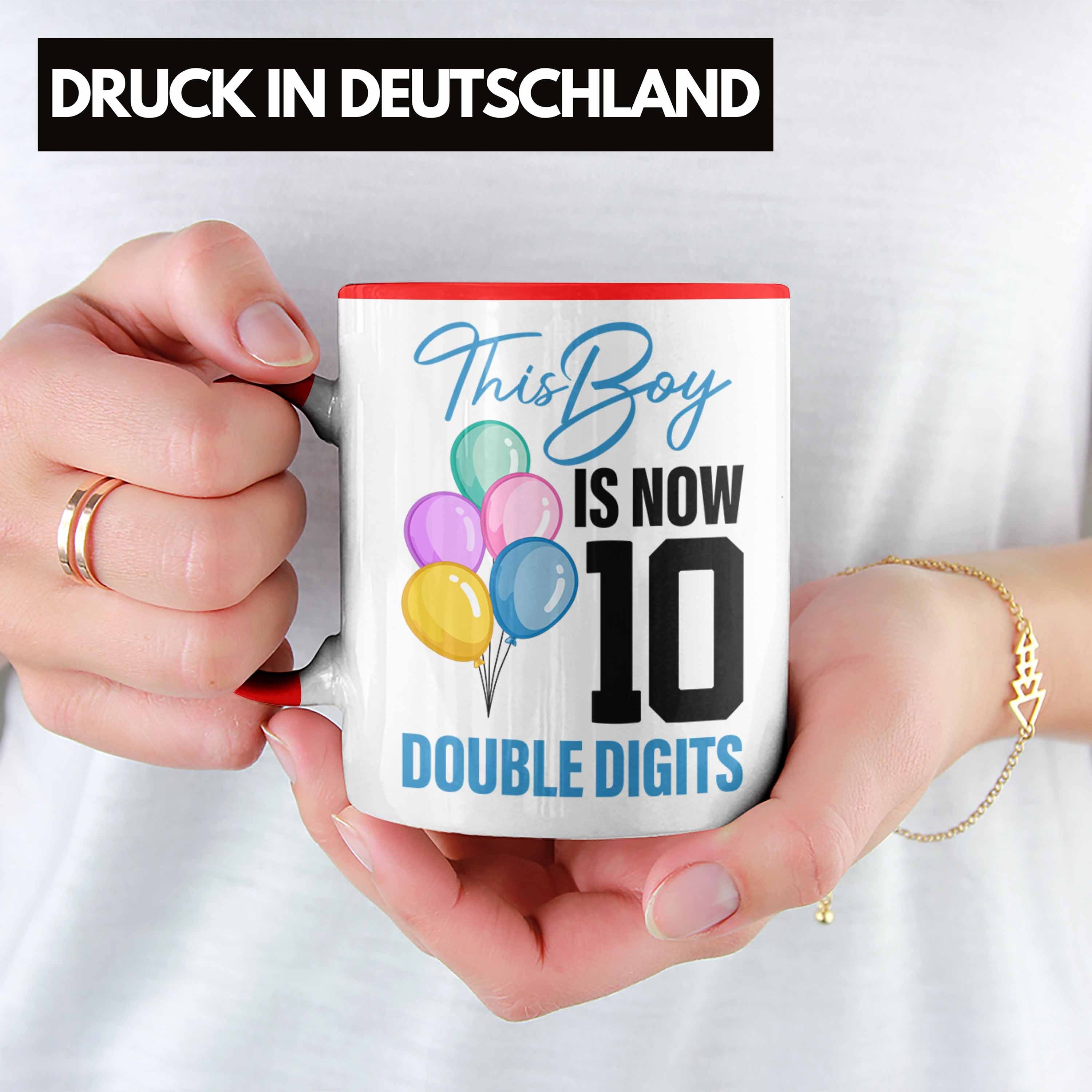 10 Geburtstag Rot Tasse Geschenke Tasse Junge Geschenkidee Trendation 10 Alt Geburtstag - Trendation Jahre Lustig 10er Jungen