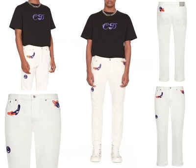Dior 5-Pocket-Jeans DIOR HOMME X KENNY SCHARF DEADSTOCK Jeans Limited Hypnotic Pants Hose