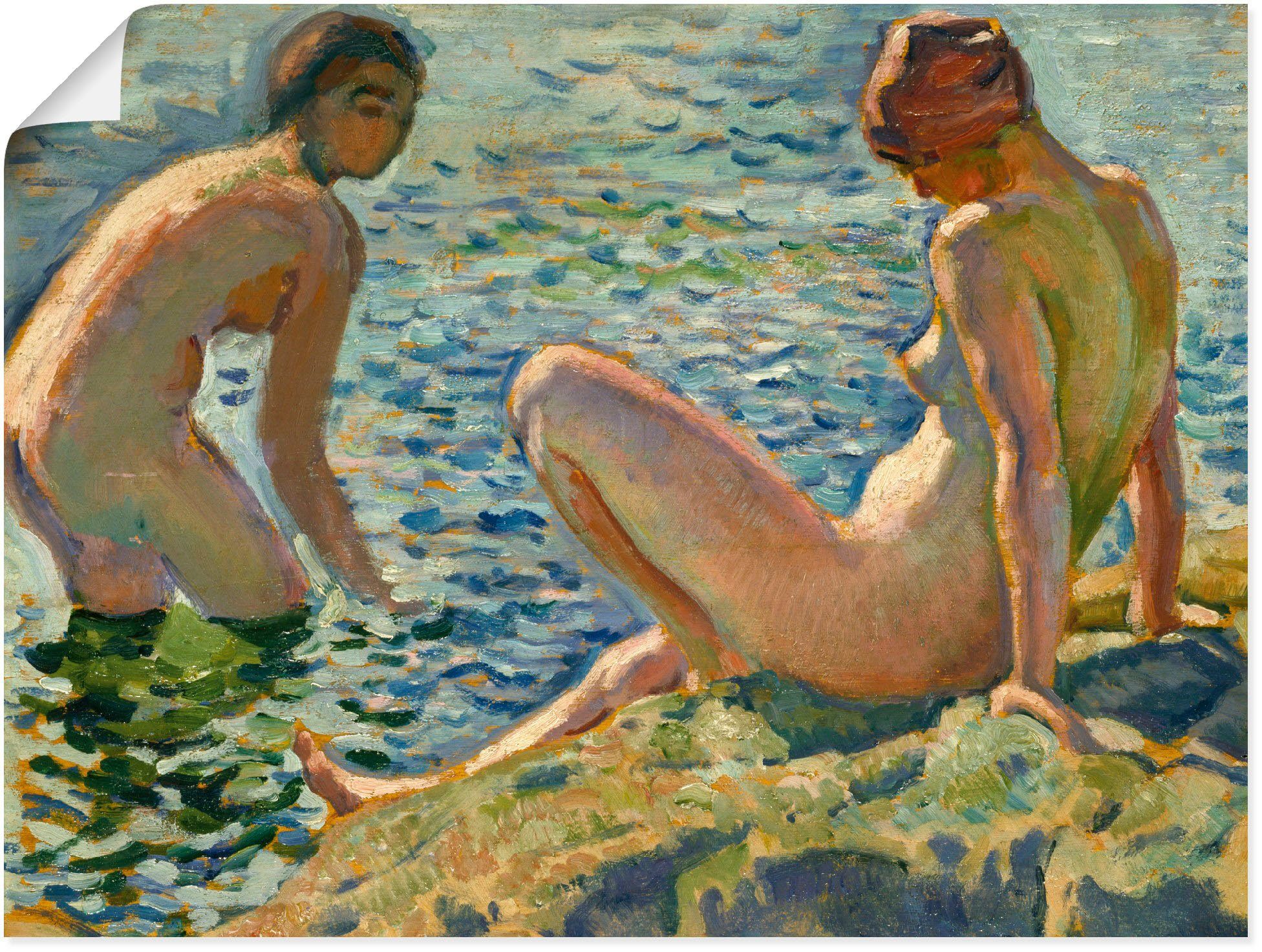 Artland Kunstdruck Les Baigneuses. Die Badenden, Изображения von Frauen (1 St), als Alubild, Leinwandbild, Wandaufkleber oder Плакат in versch. Größen