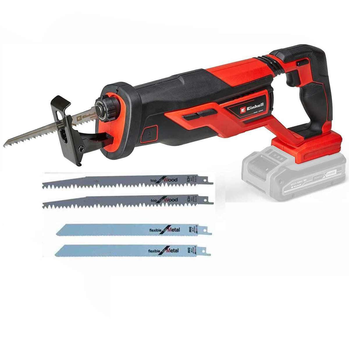 Einhell Akku-Säbelsäge Einhell Akku-Universalsäge TE-AP 18/26 Li-Solo + 4 Sägeblätter