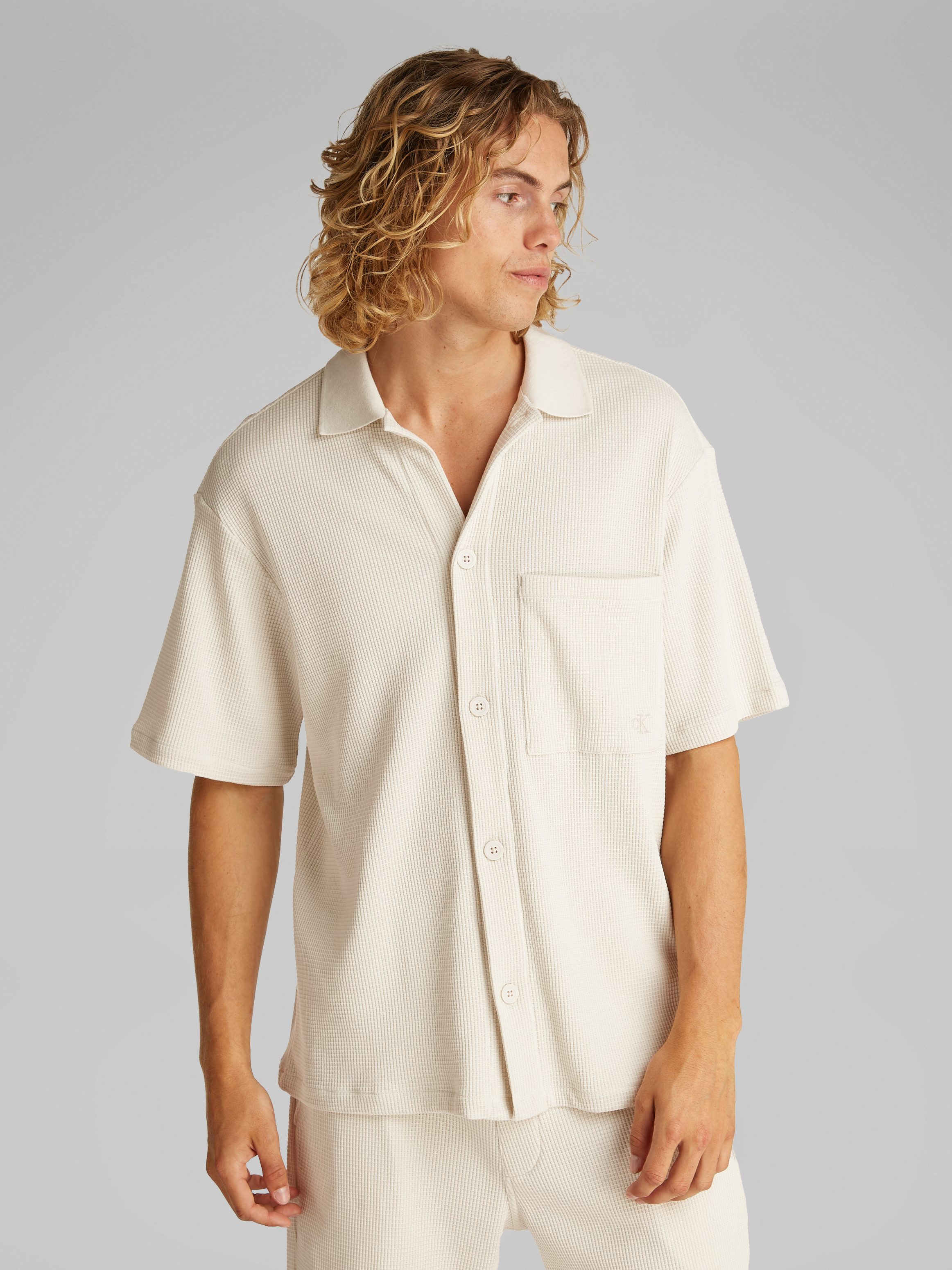 Kurzarmhemd CHUNKY WAFFLE SS HWK OVERSHIRT