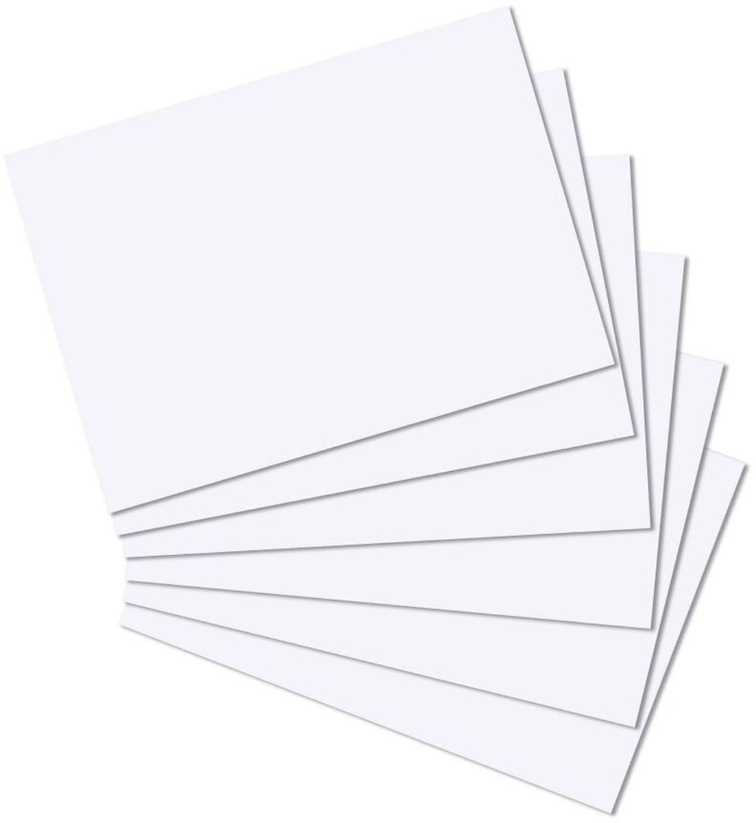 Herlitz Karteikarten Karteikarten A4 blanko weiß VE=100 Stück