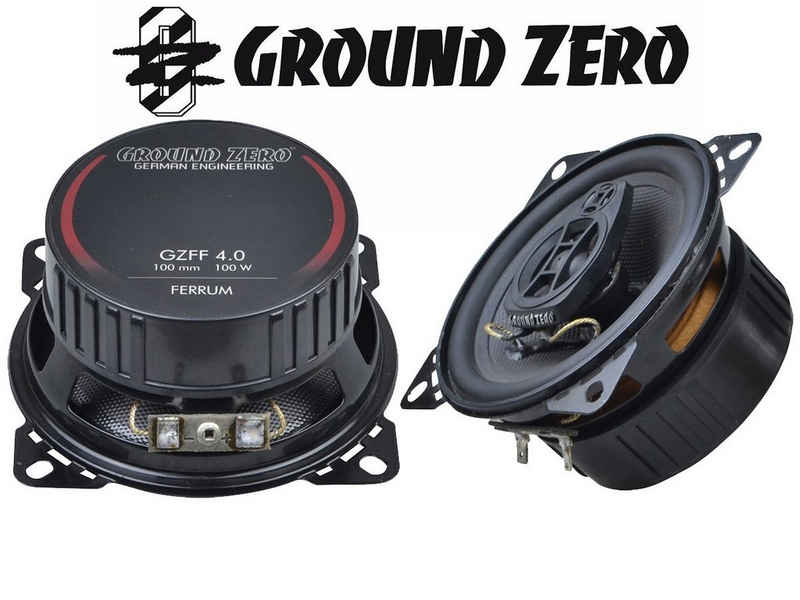 Ground Zero Ferrum Boxen 10cm 100mm GZFF 4.0 Koaxial 100 Watt Auto-Lautsprecher