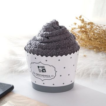 Lucadeau Kuschelsocken Geschenke für Frauen, Wenn du das lesen kannst, bring mir mein Handy, (Cupcake Verpackung, 36-43) rutschfest, Socken mit Spruch, Geschenk zum Geburtstag