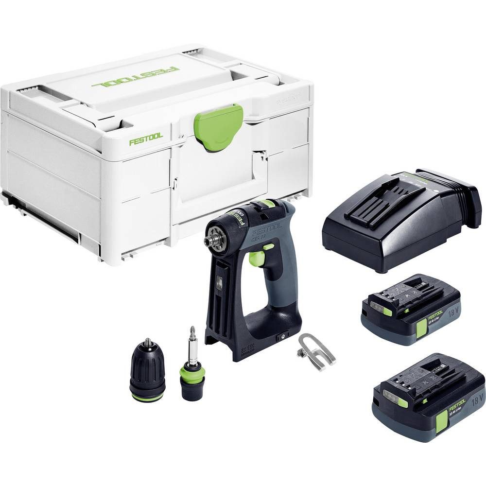 FESTOOL Akku-Schrauber CXS 18 C 3,0-Plus Akku-Bohrschrauber 18 V 3.00 Ah inkl. Akku, inkl., inkl. Akku, inkl. Ladegerät