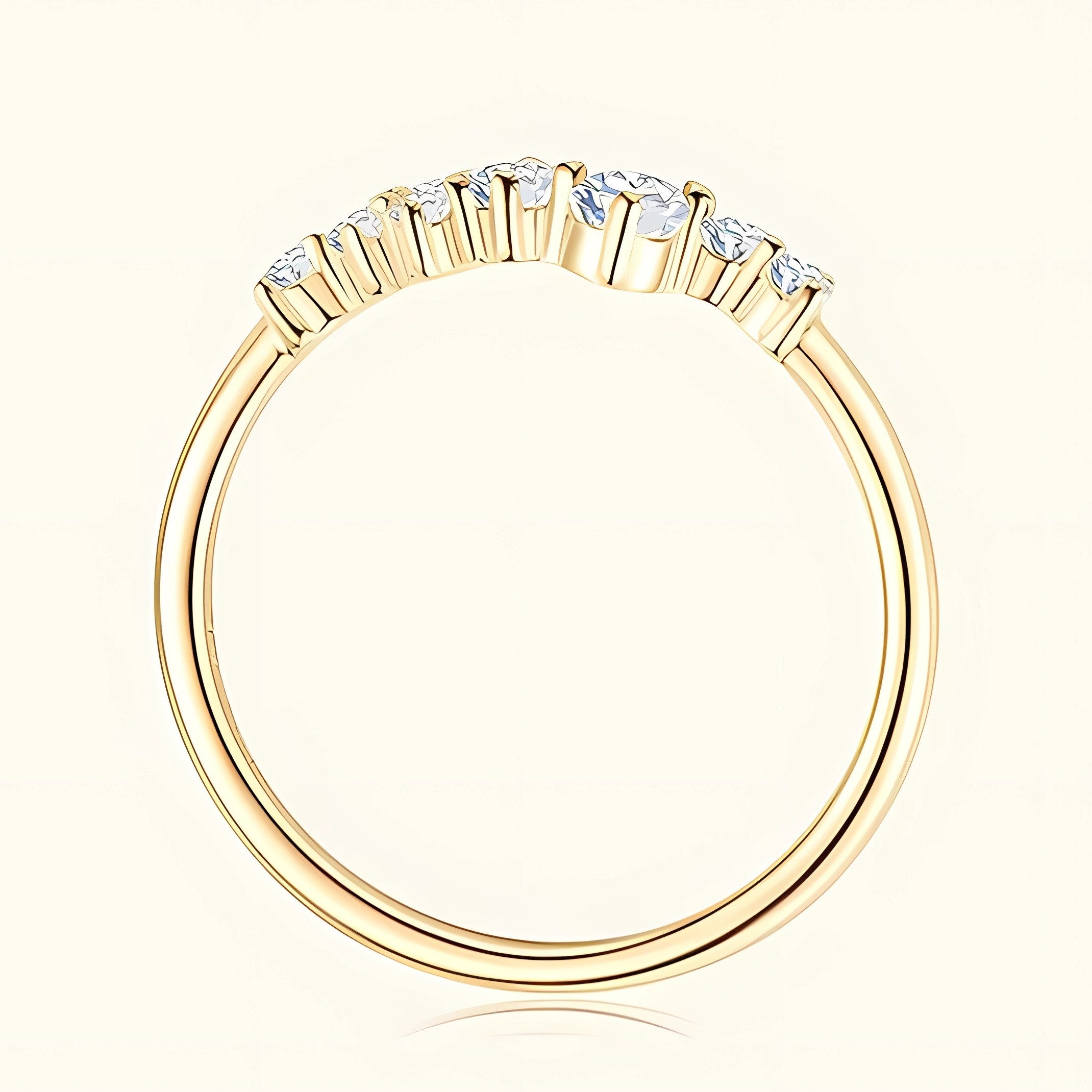 Jumpeak Diamantring Diamond Ring for Women,Ring Gold Damen 585 Echtgold,Eng günstig online kaufen