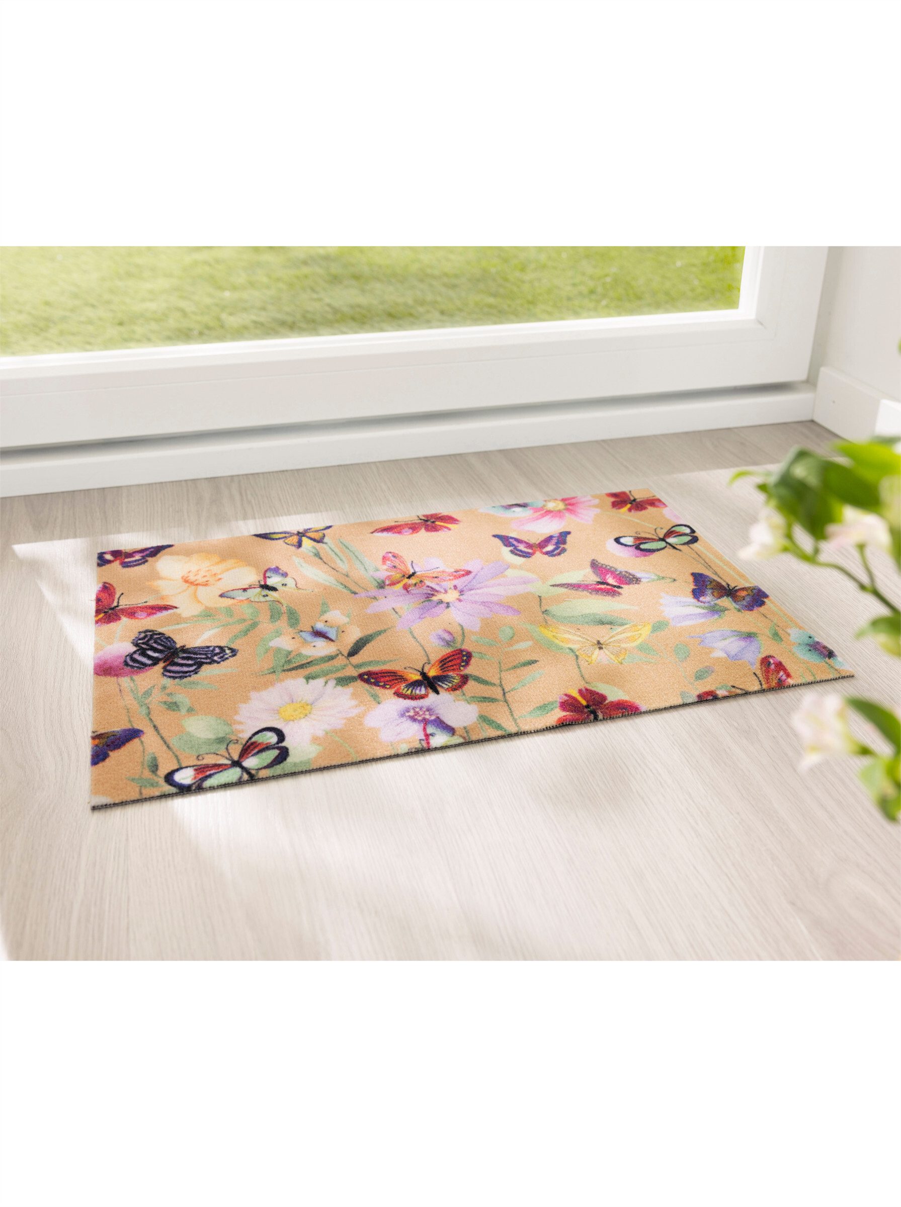 Sieh an! Fußmatte Fußmatte, Rechteckig, Höhe: 1 mm, Rutschhemmend, Waschbar