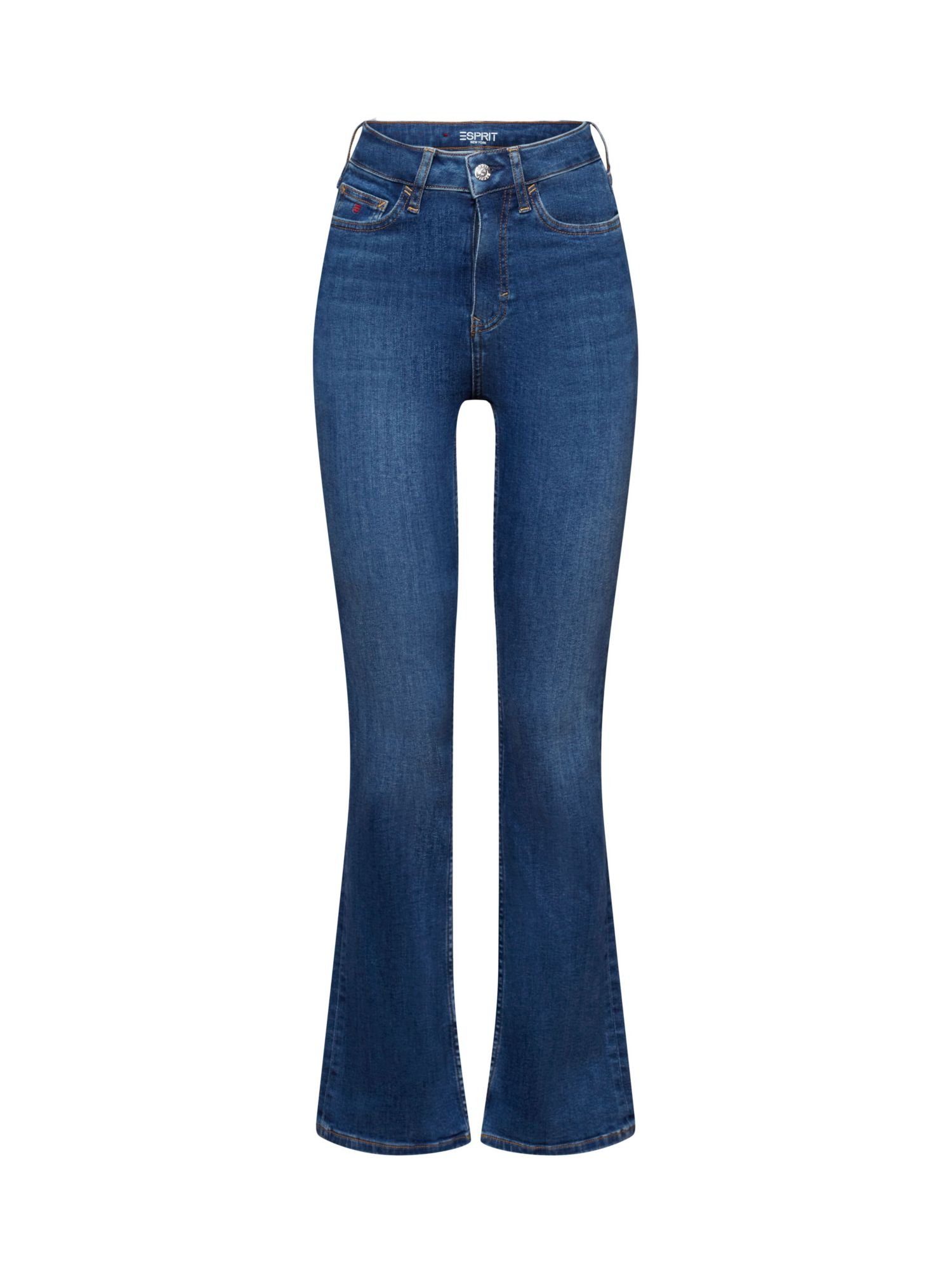 Bootcut-Jeans hohem mit Bund Premium-Bootcut Jeans Esprit