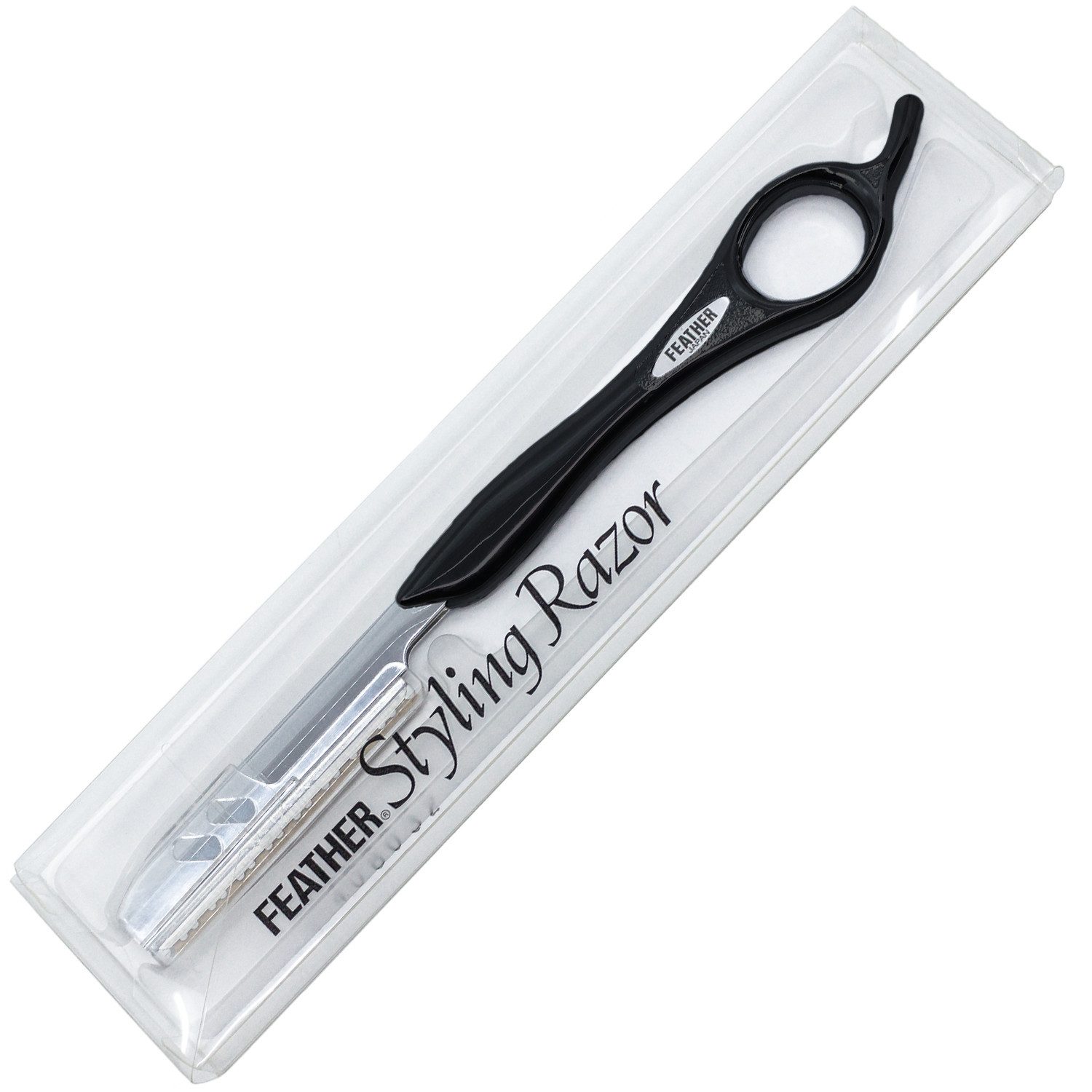 Feather Haarschneider Styling Razor Haarmesser schwarz Klinge Regular Type EX, wechselbare Klinge