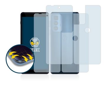 BROTECT Full-Screen Schutzfolie für Motorola Edge 20 Pro (Display+Rückseite), Displayschutzfolie, 2 Stück, 3D Curved klar