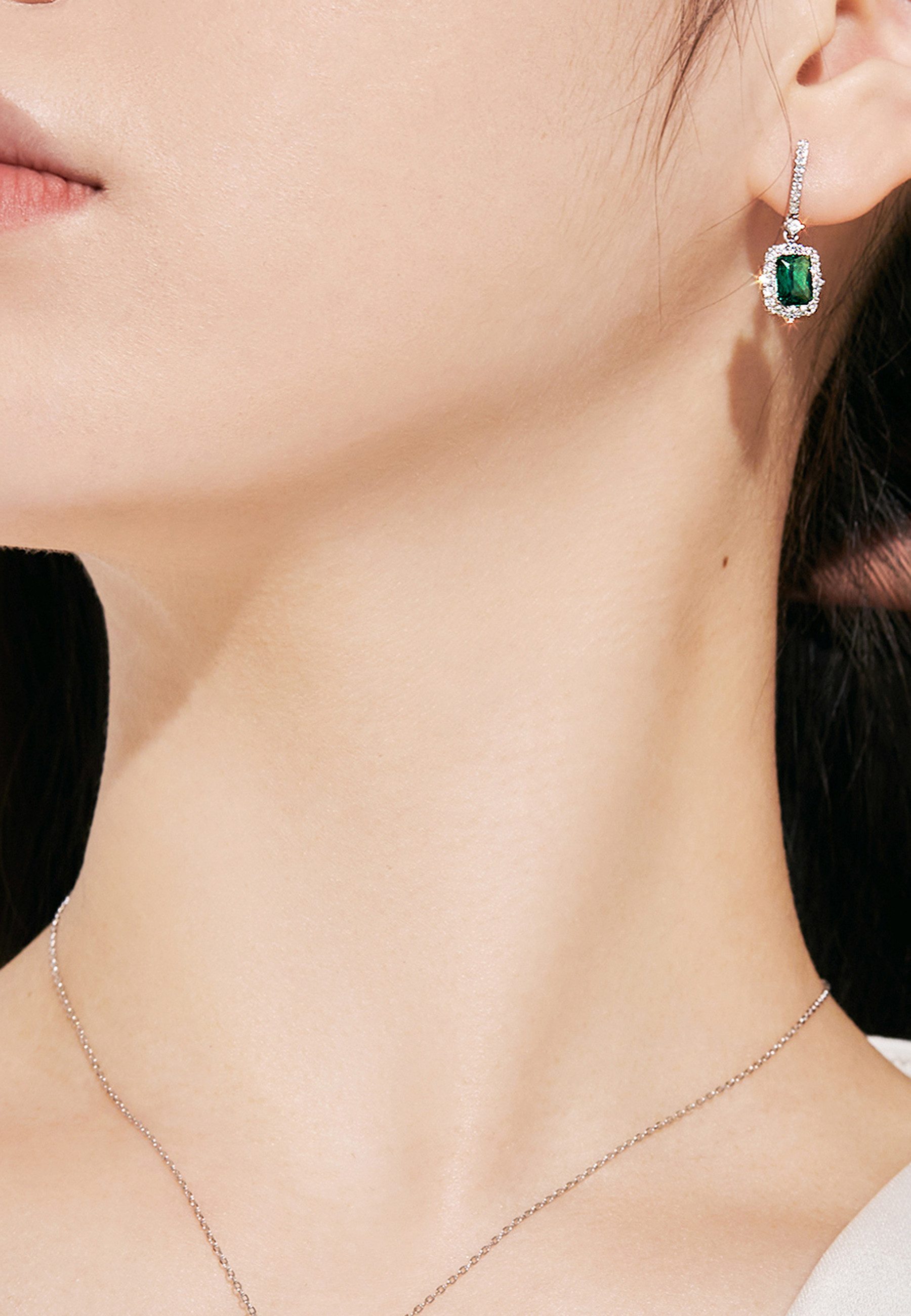 BRELLATO Paar Ohrhänger VINTAGE Glitzer Statement Damen Kristall-Ohrringe ( günstig online kaufen