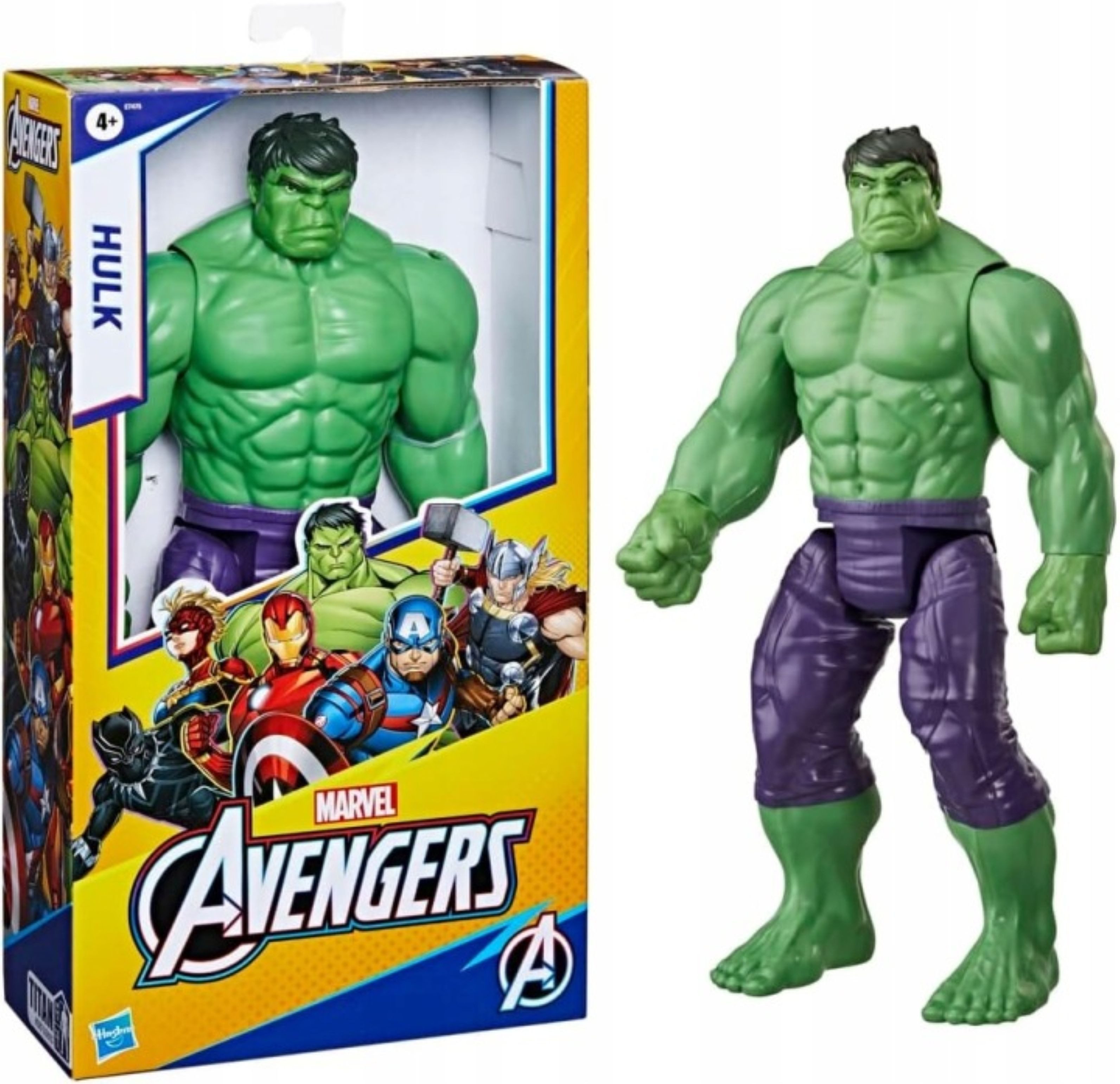 Hasbro Spielwelt Marvel Hulk Titan Hero Figur 30 cm Hasbro Avengers Actionfigur, (1-tlg)