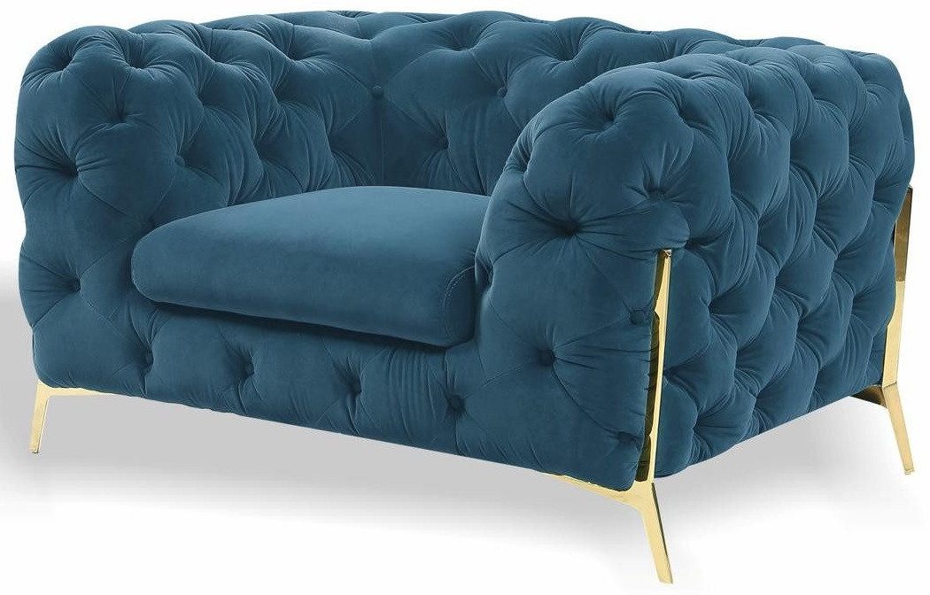 Xlmoebel Chesterfield-Sessel Eleganter Ohrensessel aus hochwertigem Textil in klassischem Design (Sessel), Hergestellt in Europa