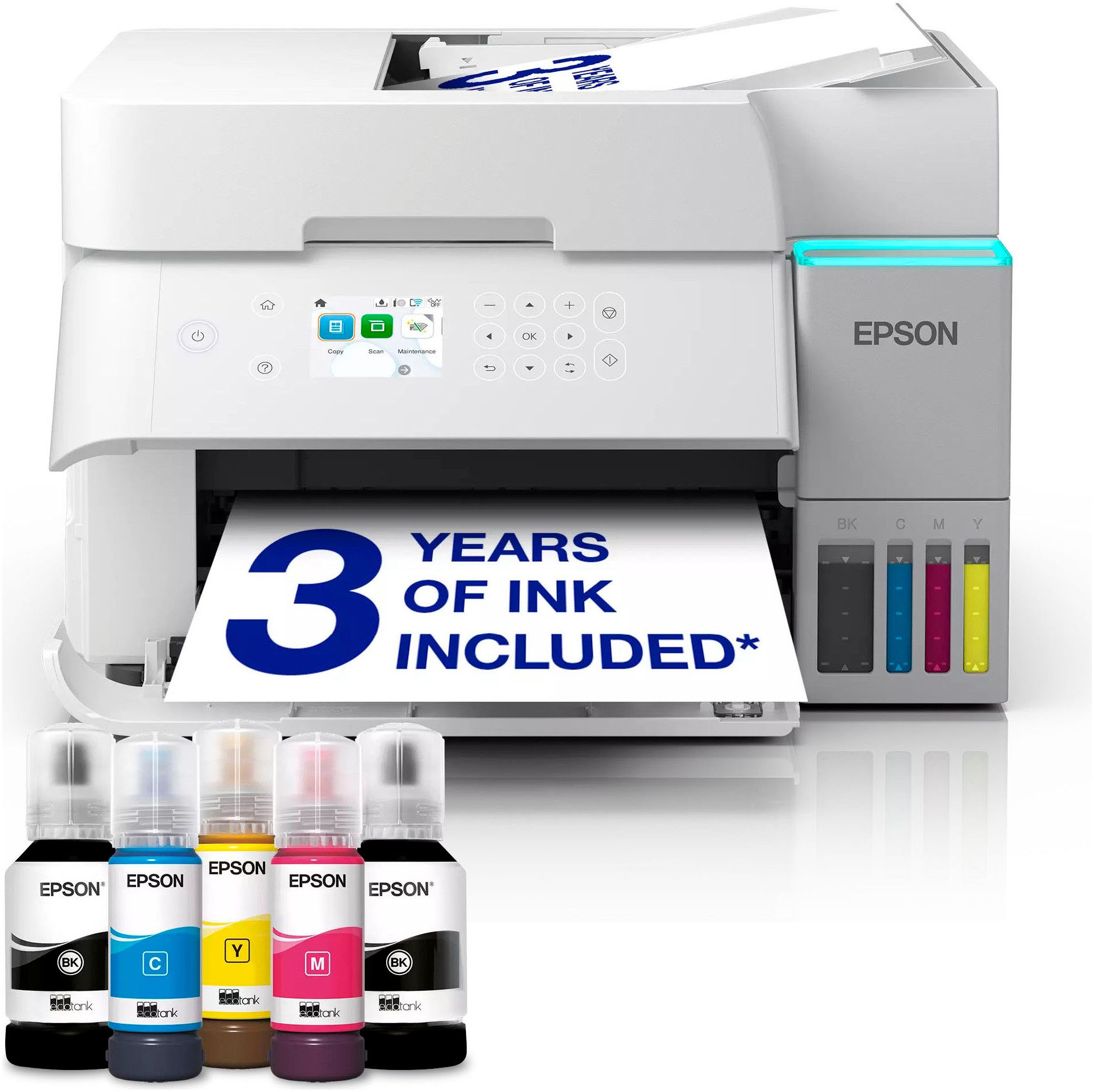 Epson EcoTank ET-3956 Multifunktionsdrucker, (LAN (Ethernet), WLAN (Wi-Fi), Wi-Fi Direct)