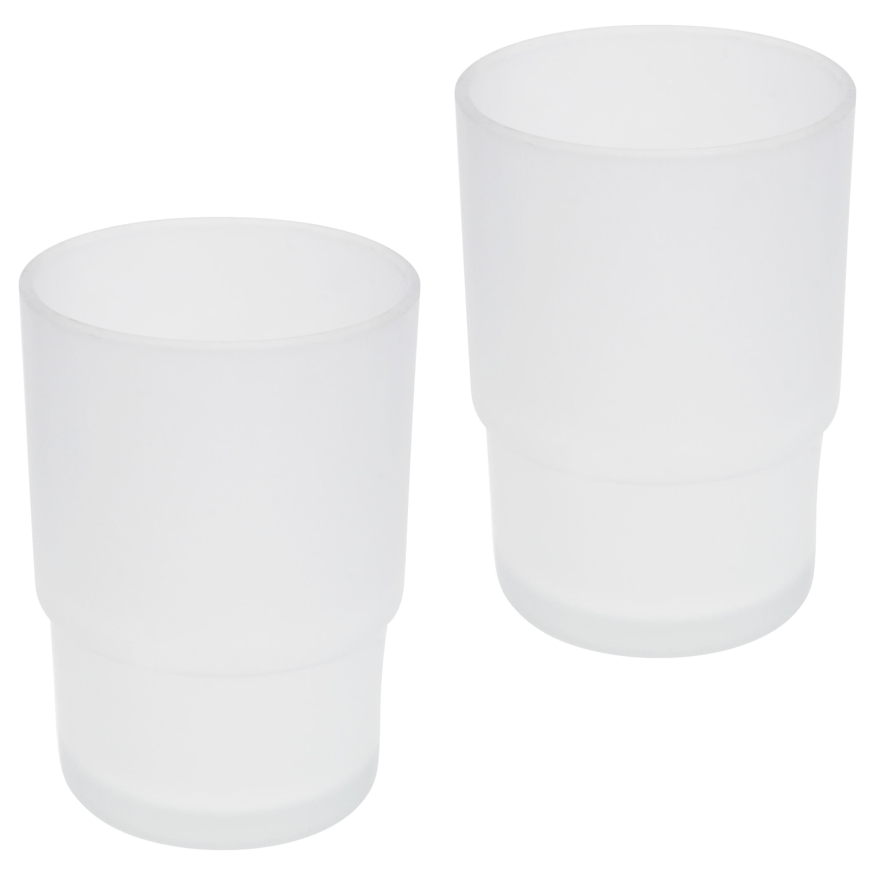 bremermann Zahnputzbecher Bad-Serie PIAZZA & LUCENTE - Glasbecher 2er Set, (2-St)