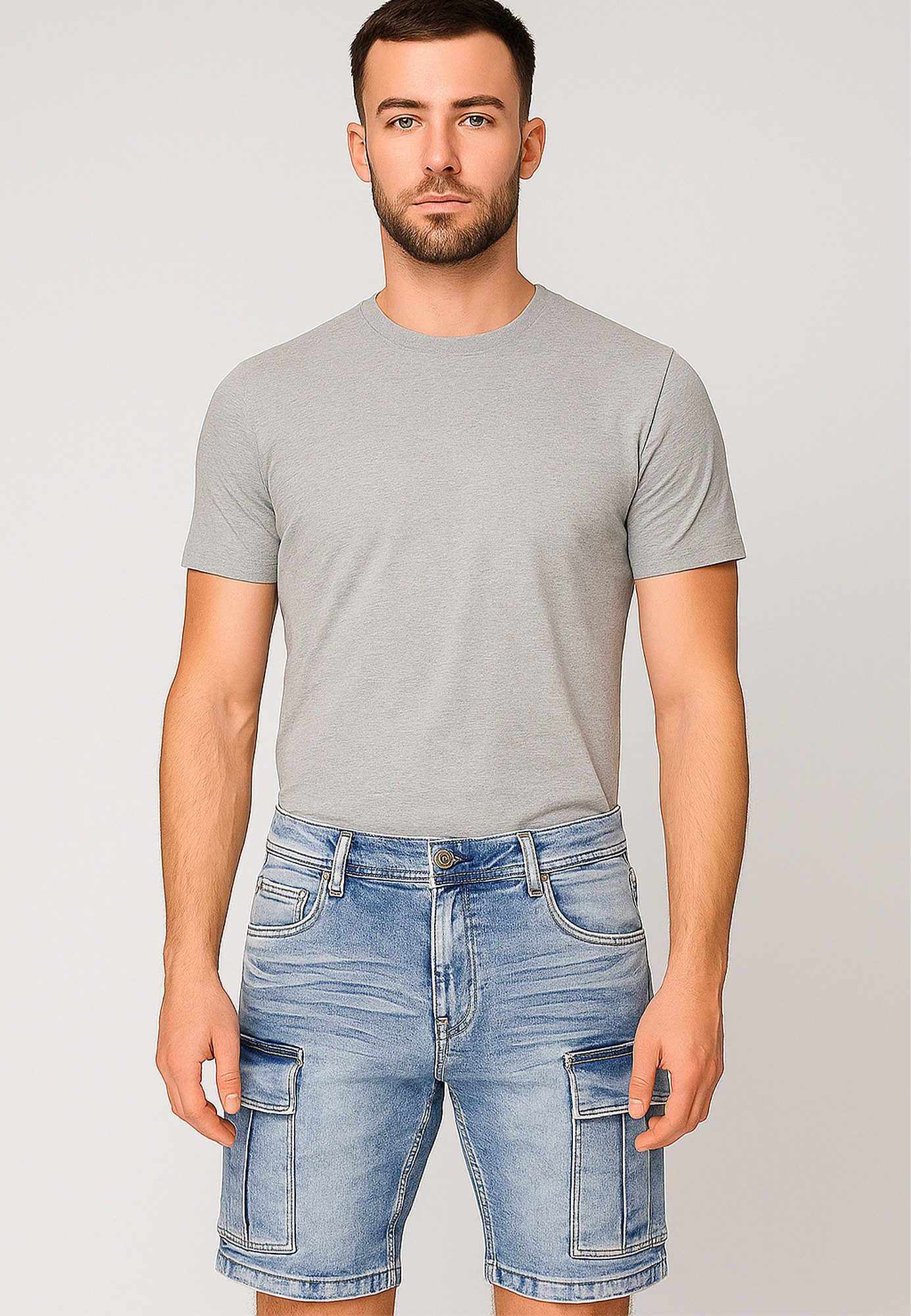 Egomaxx Jeansshorts Bequeme Cargo Bermuda mit günstig online kaufen