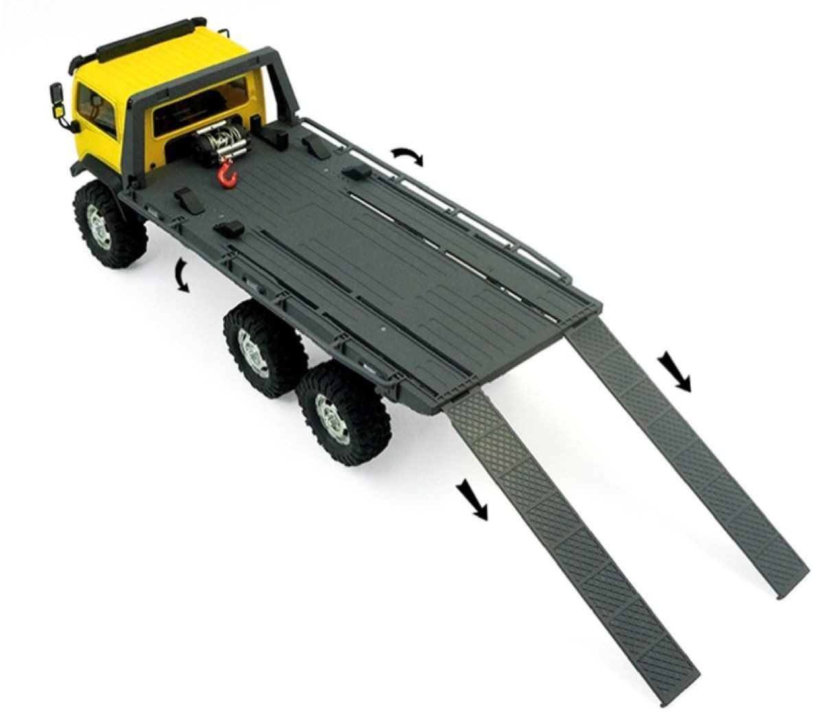 Absima RC-Auto CR-18P Tow Truck ARKTOS 6x6 Hobby Plus RTR (fertig aufgebaut), mit 6-Kanal 2.4GHz Fernsteuerungssystem und LED Beleuchtung