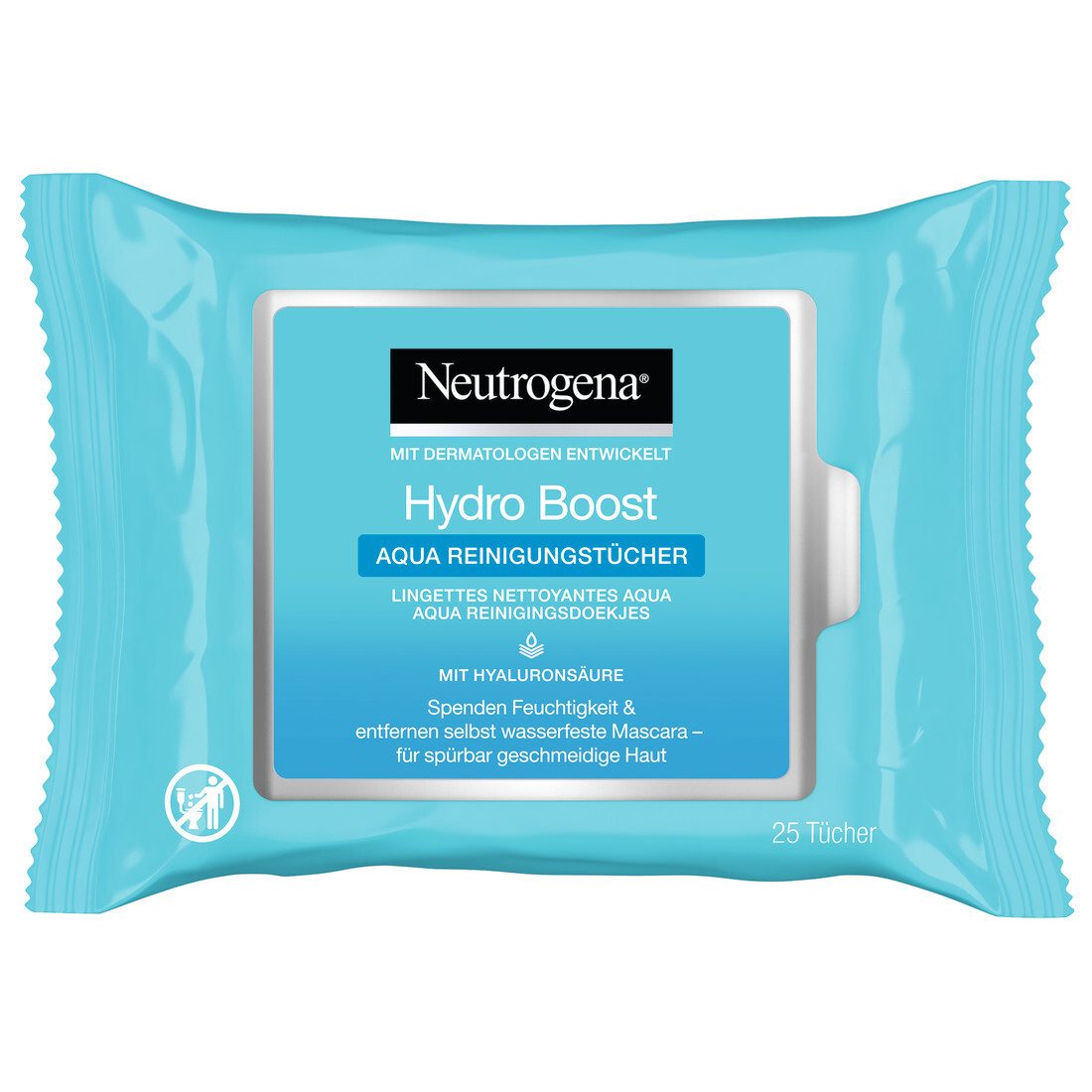 Neutrogena Gesichtsreinigungstücher Hydro Boost Aqua 6er-Pack (6x 25St)