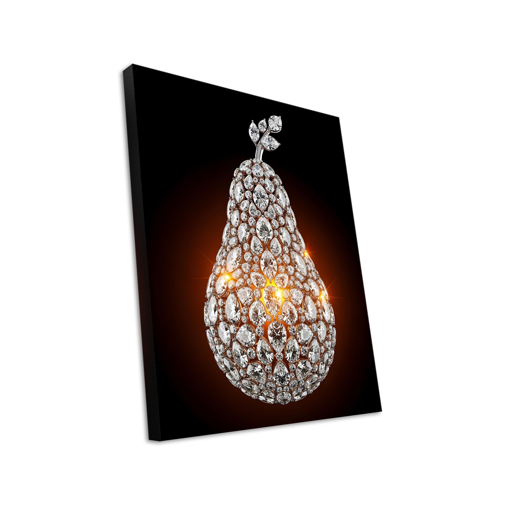 Hustling Sharks Leinwandbild Pop-Art-Bild als XXL Leinwandbild "Glitzernde Birne", in 5 unterschiedichen Größen verfügbar