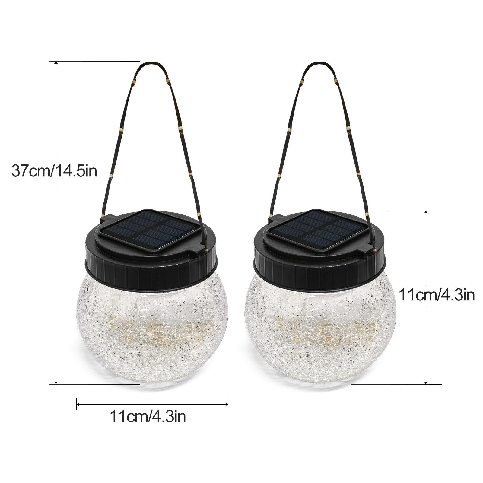 Tukrool LED Laterne Zweierpack Solar-Pendelleuchten aus günstig online kaufen
