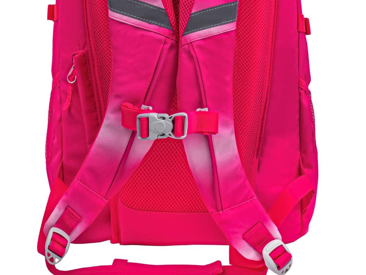 ab Infinity, Klasse, Ombre Schule, Wave Schultasche, weiterführende Mädchen Schulrucksack 5. Light Teenager Pink