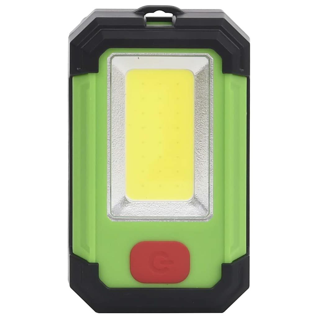 furnicato LED Flutlichtstrahler Tragbarer LED-Strahler 7x4x11,5 cm Mehrfarbig mit USB-Ladekabel, Solar-Arbeitsleuchte mit Magnetrückseite und hellem COB-Modul