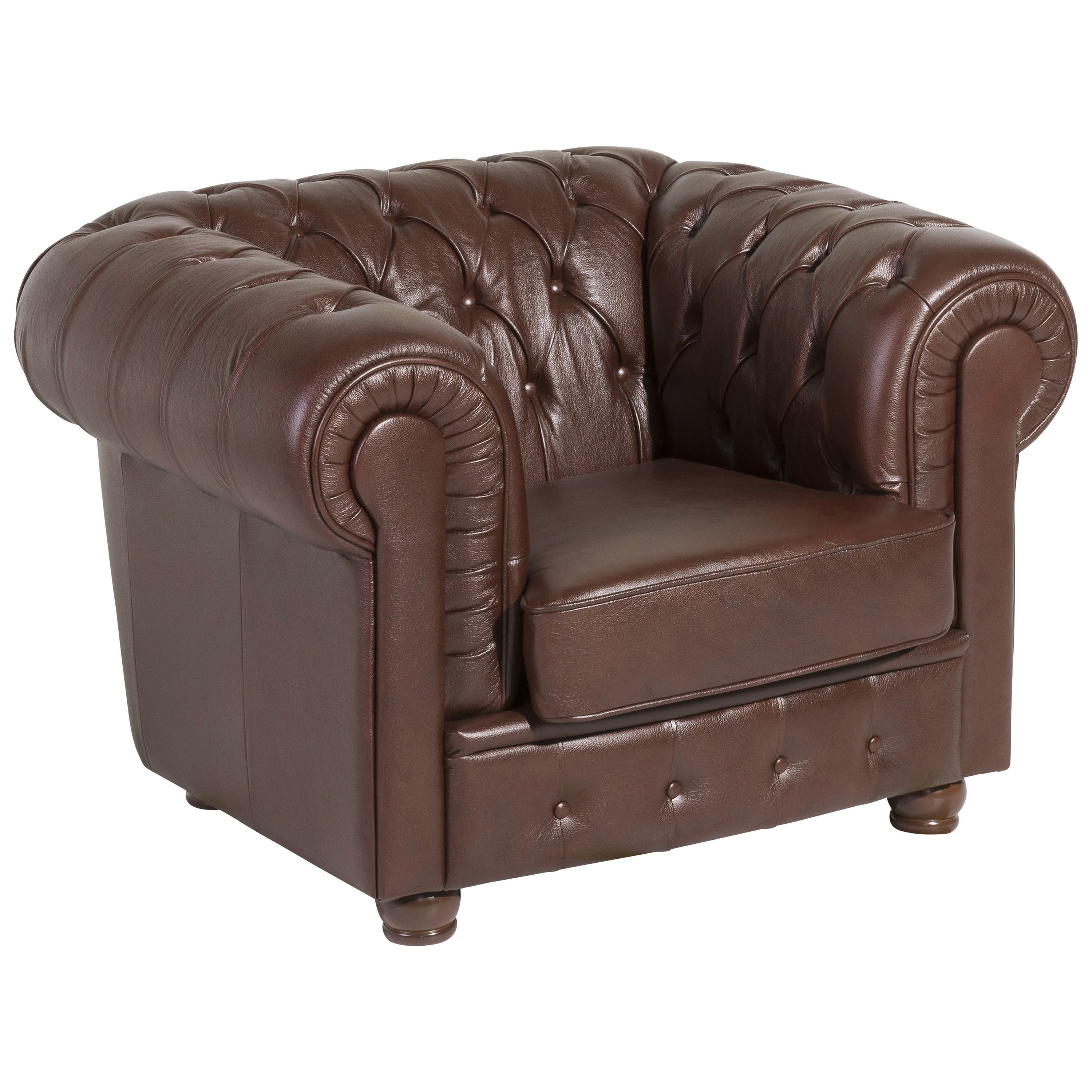 Max Winzer® Chesterfield-Sessel Bridgeport, mit edler Knopfheftung, geschwunge Armlehnen