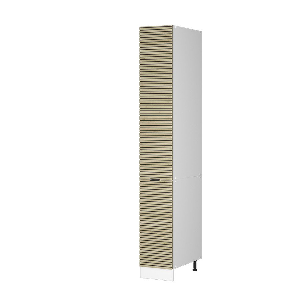 Vicco Hochschrank Fame-Line, Eiche Paneel/Weiß, 30 günstig online kaufen