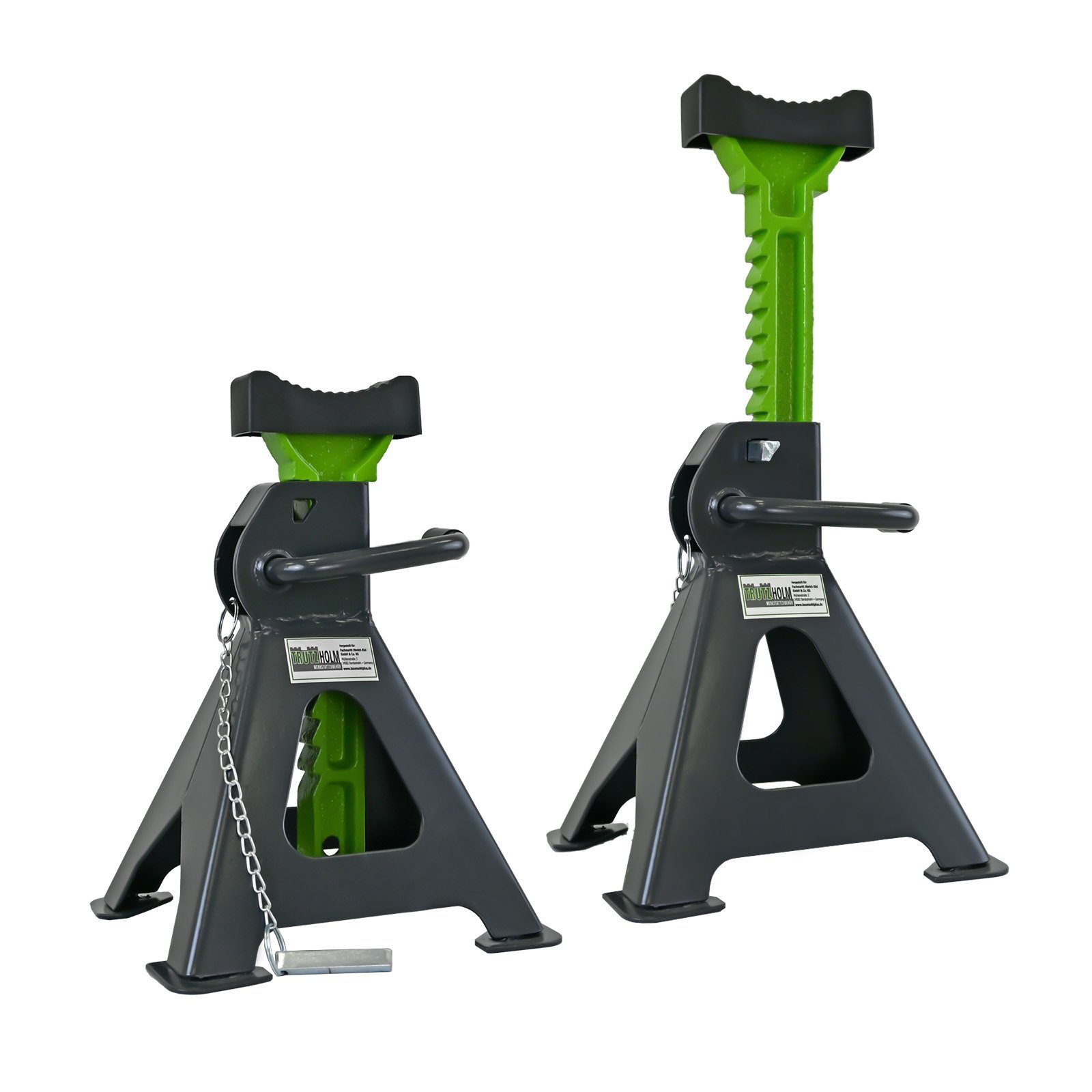 TRUTZHOLM Sägebock Unterstellbock 2 Stück, 3 Tonnen Traglast pro Stütze 300 - 430 mm