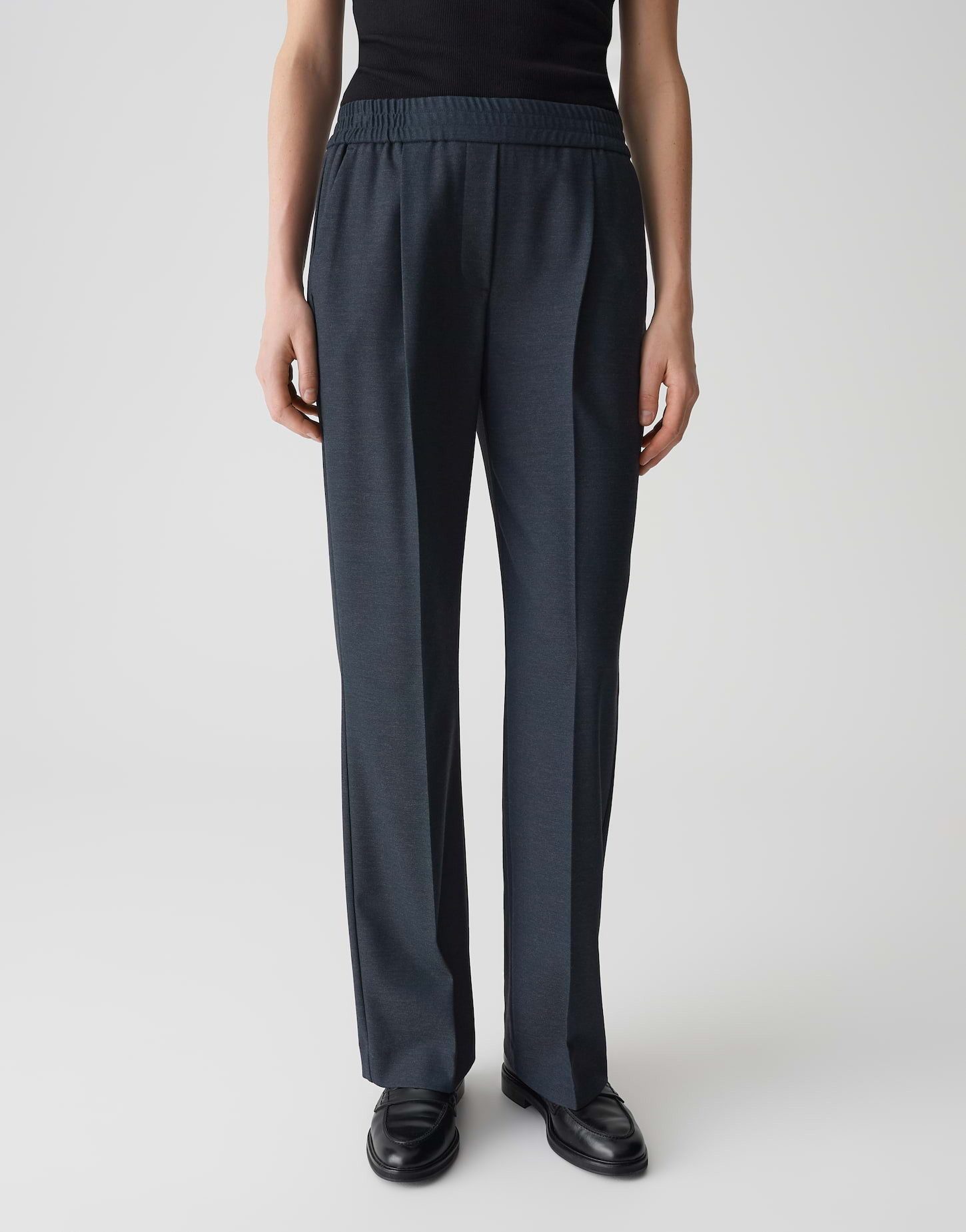 OPUS PANTS Stoffhose MACIE VIBE mit Komfortbund Wide Leg, Long, Bügelfalten günstig online kaufen