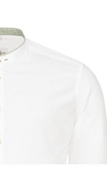 Nübler Trachtenhemd Trachtenhemd Langarm Pino in Weiß Grün von Nübler