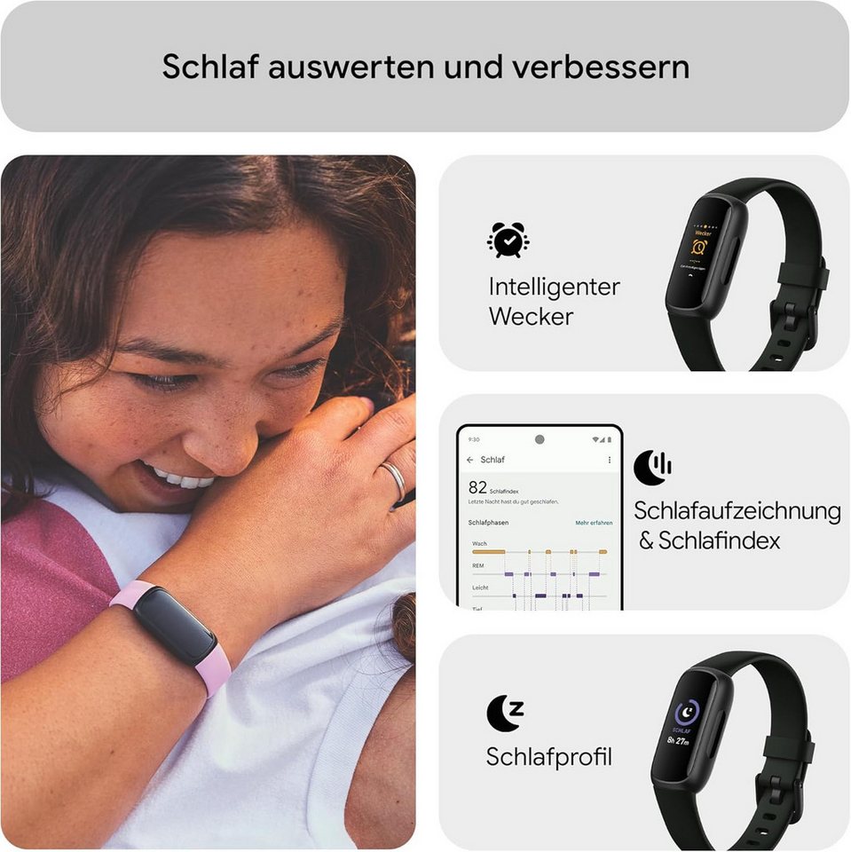 fitbit Inspire 3 Gesundheits- & Fitness-Tracker Smartwatch Nachtschwarz