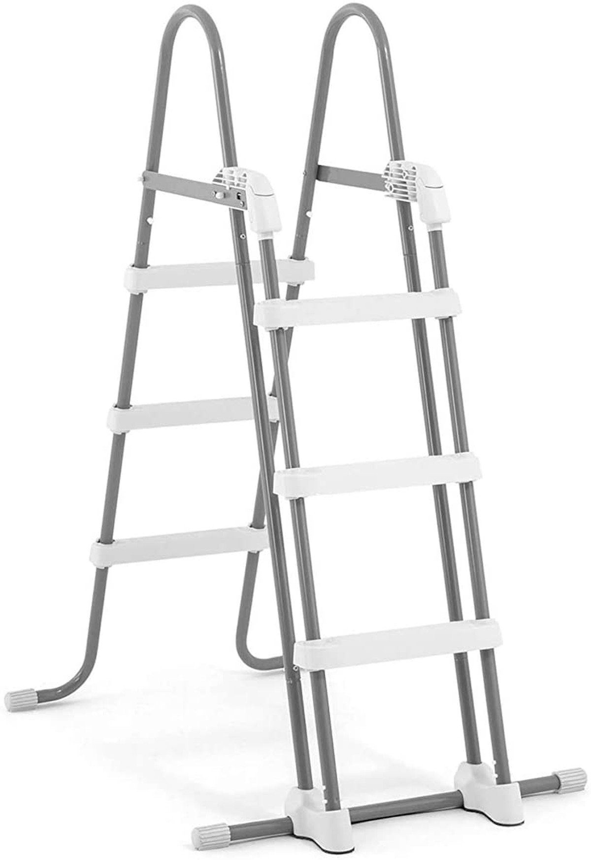 Intex Poolleiter 28075 - Sicherheitsleiter (91cm - 107cm) + INTEX 29080 Fußbad