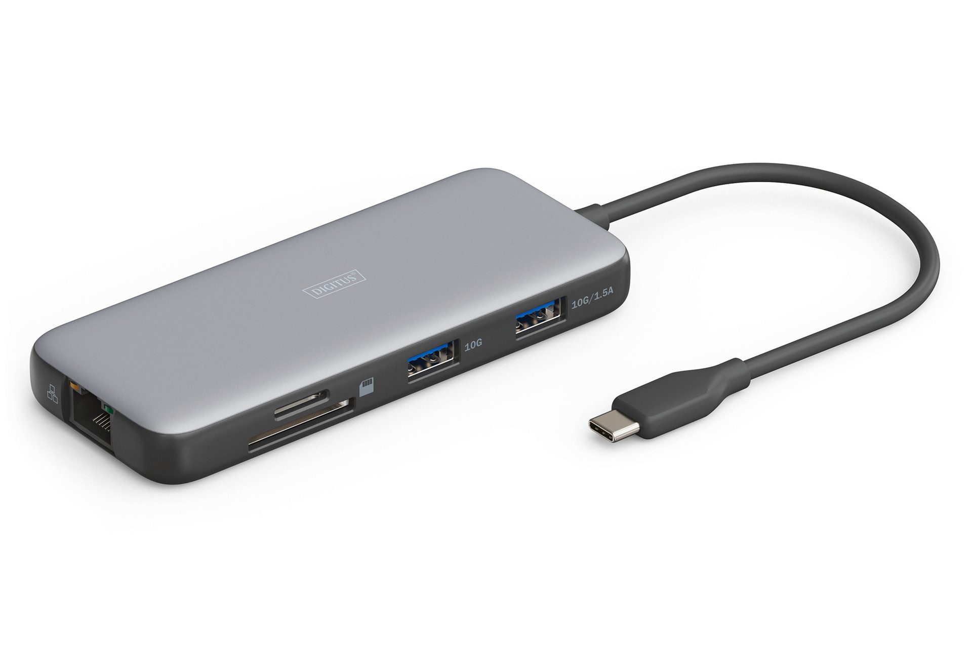 Laptop-Dockingstation USB-C Docking Station, 7-Port, HDMI, USB, RJ45, SD