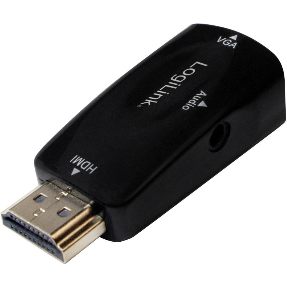 LogiLink LogiLink CV0107 Adapter [1x HDMI-Stecker - 1x VGA-Buchse] Schwarz TV-Adapter – Bild 3 von 5
