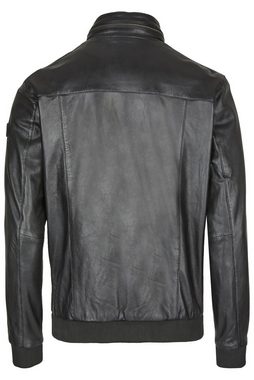 bugatti Lederjacke Fabiano mit Riegeln und Steppungen