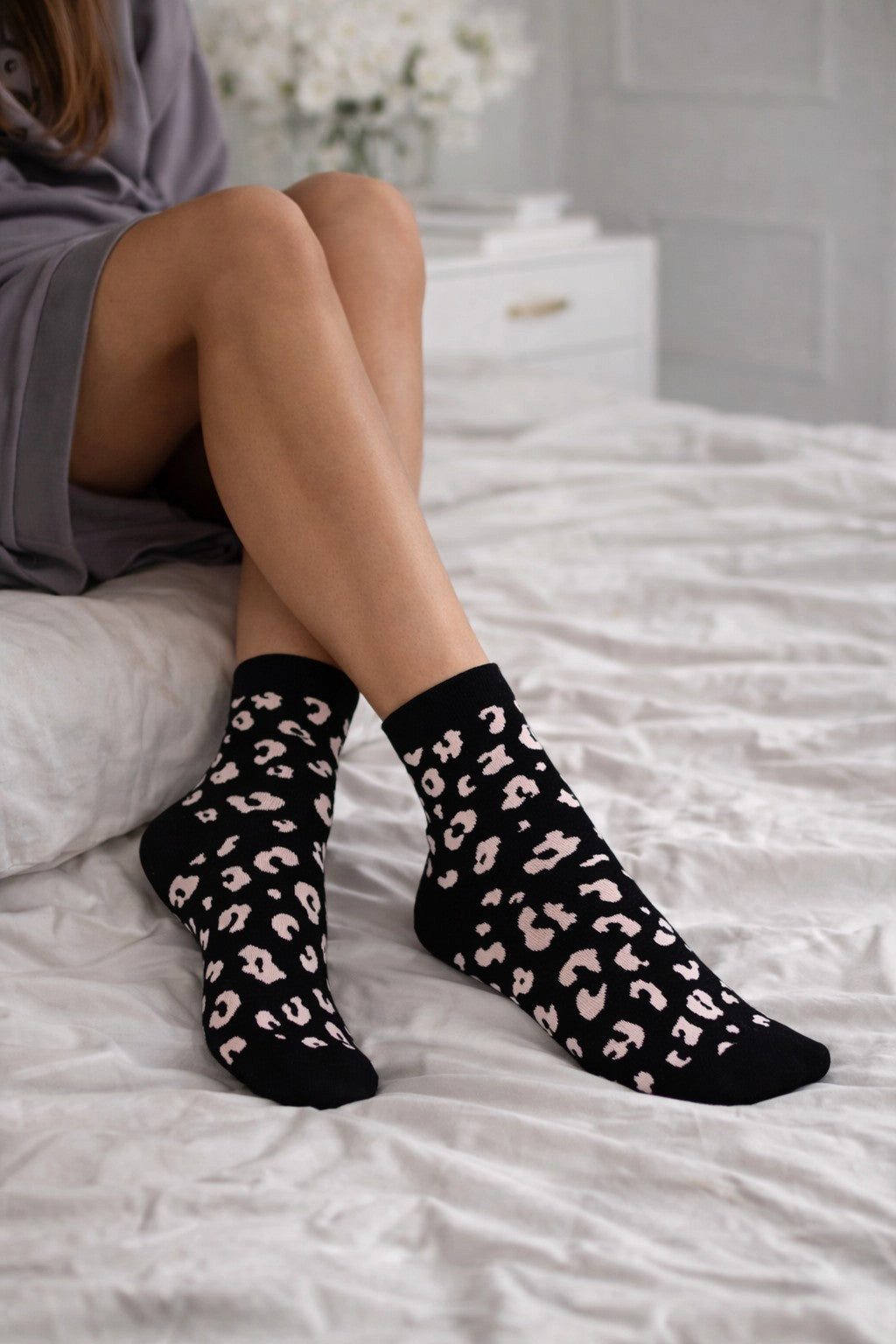 Lycille Socken Leo Socken Damen (Größe 37–41) – Stylische Baumwollsocken viele Farben