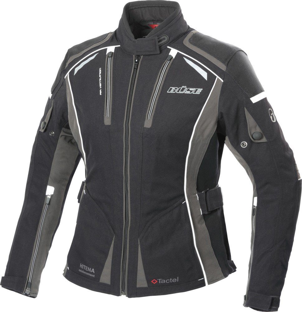 Textiljacke Motorradjacke Schwarz Linda Büse