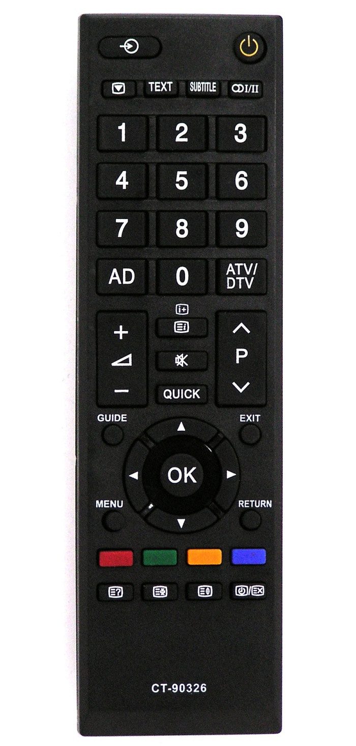 Alltro Ersatz Fernbedienung für Toshiba TV CT-90326 / CT90326 / Fernbedienung