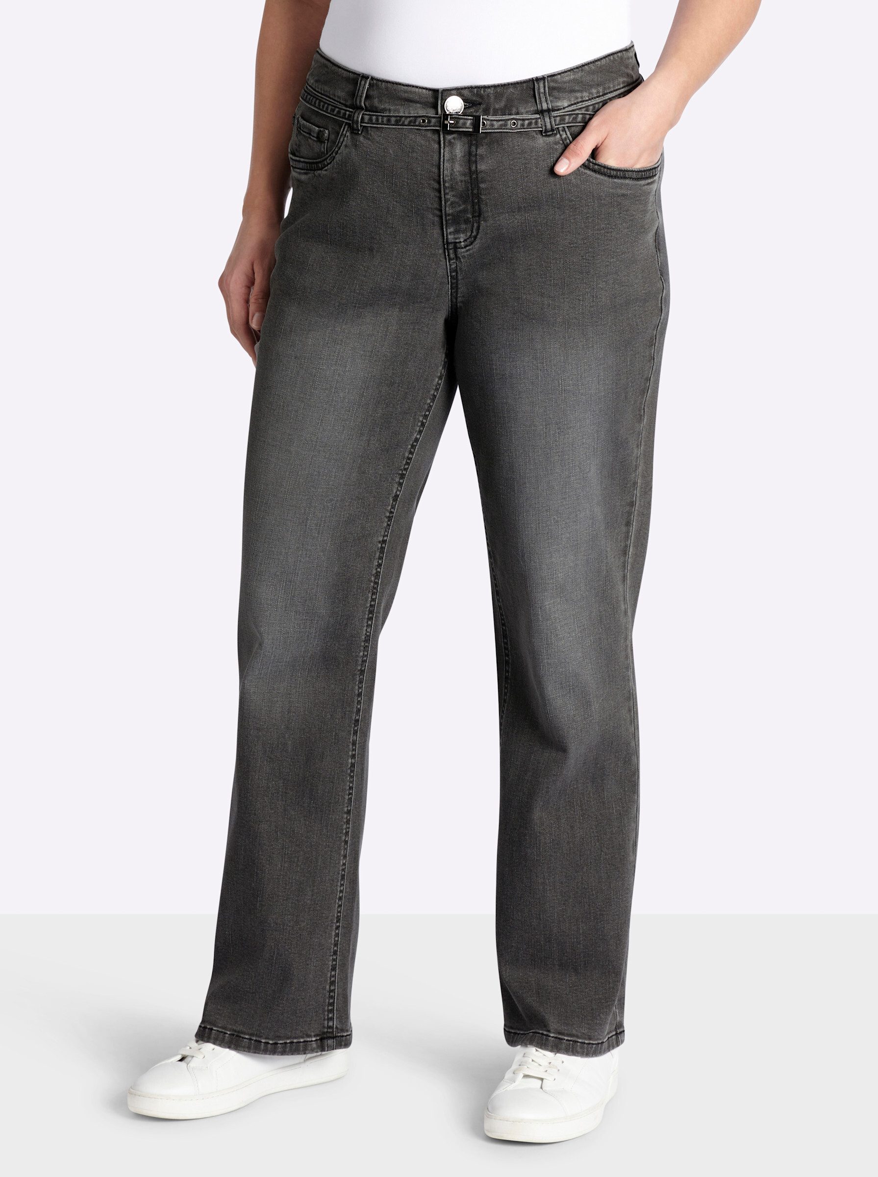 Sheego Bequeme Jeans Bootcut-Jeans normal
