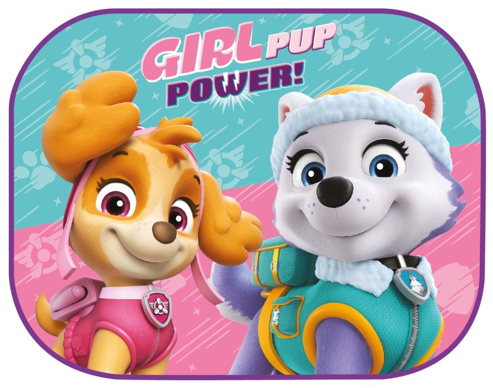 Seven Polska Autosonnenschutz PAW PATROL GIRLS POWER Auto Sonnenschutz, Schattenspender, 2 Stück, 44 x 35 cm