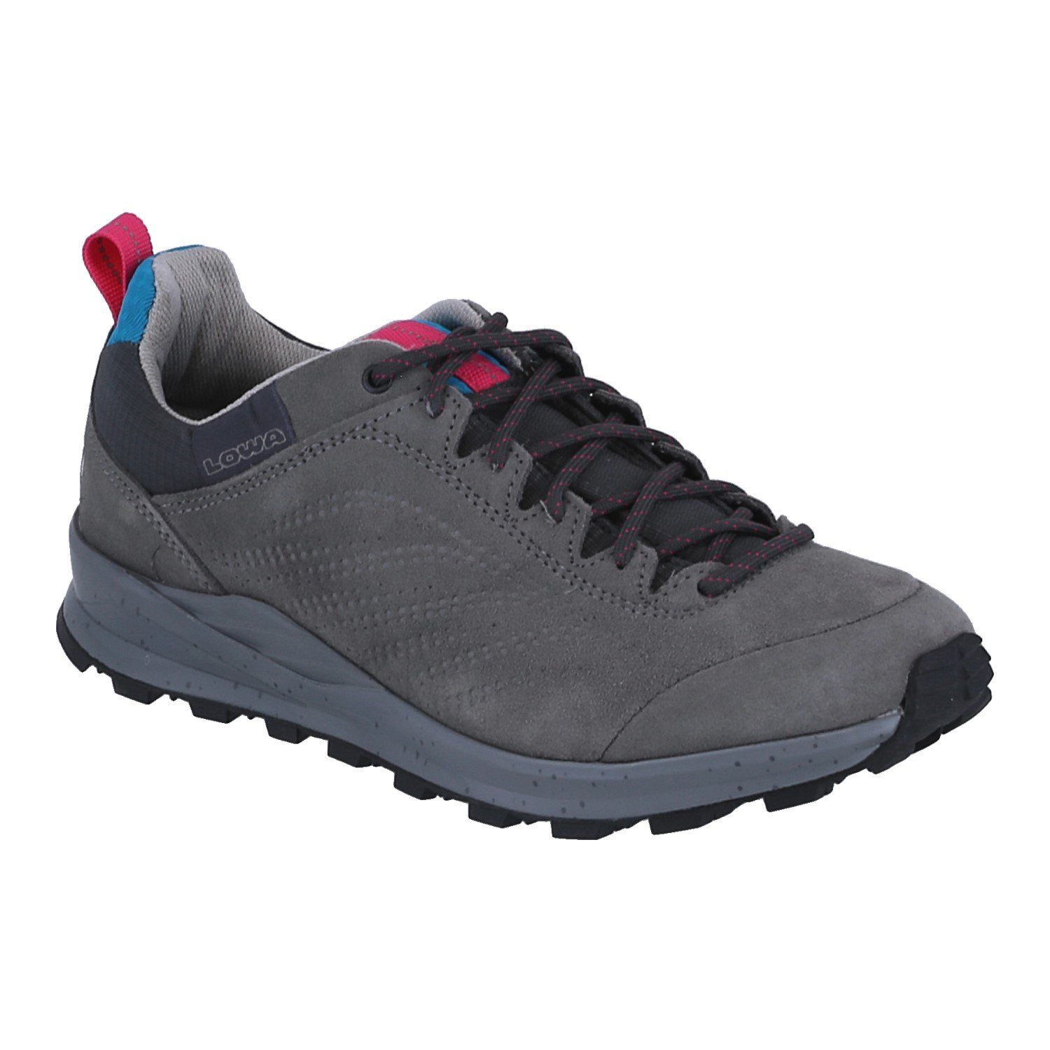 Lowa Alltag-Travelschuhe Valletta (Veloursleder) grau Damen Wanderschuh