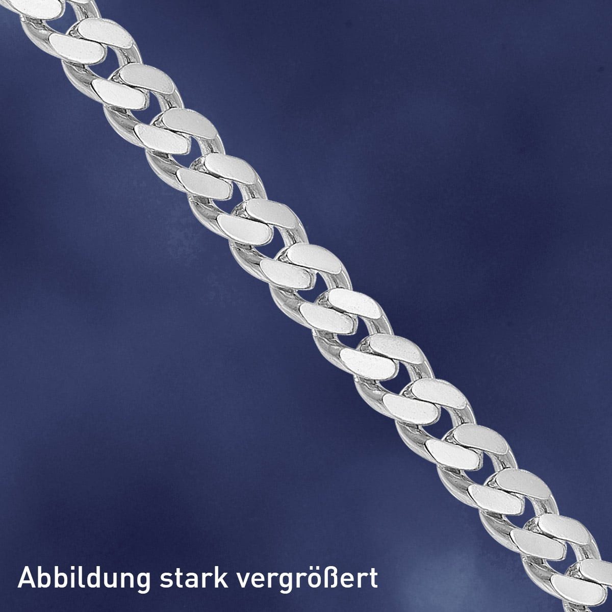 trendor Gliederarmband Herren-925 Silber Massiv Panzerkette Breite 5,4 mm