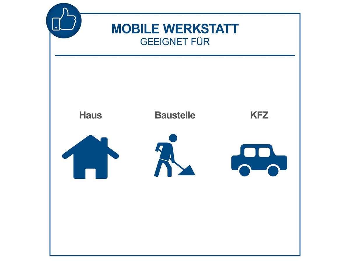 Scheppach 100-piece screwdriver set (bit set) with magnetic tip, including VDE screwdrivers