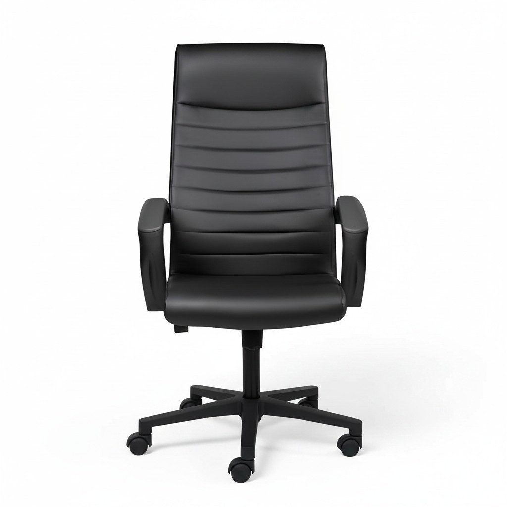 JVmoebel Bürostuhl Gaming Drehstuhl Schwarz aus Kunstleder mit verstellbarer Sitzhöhe (1 St), Made in Europa