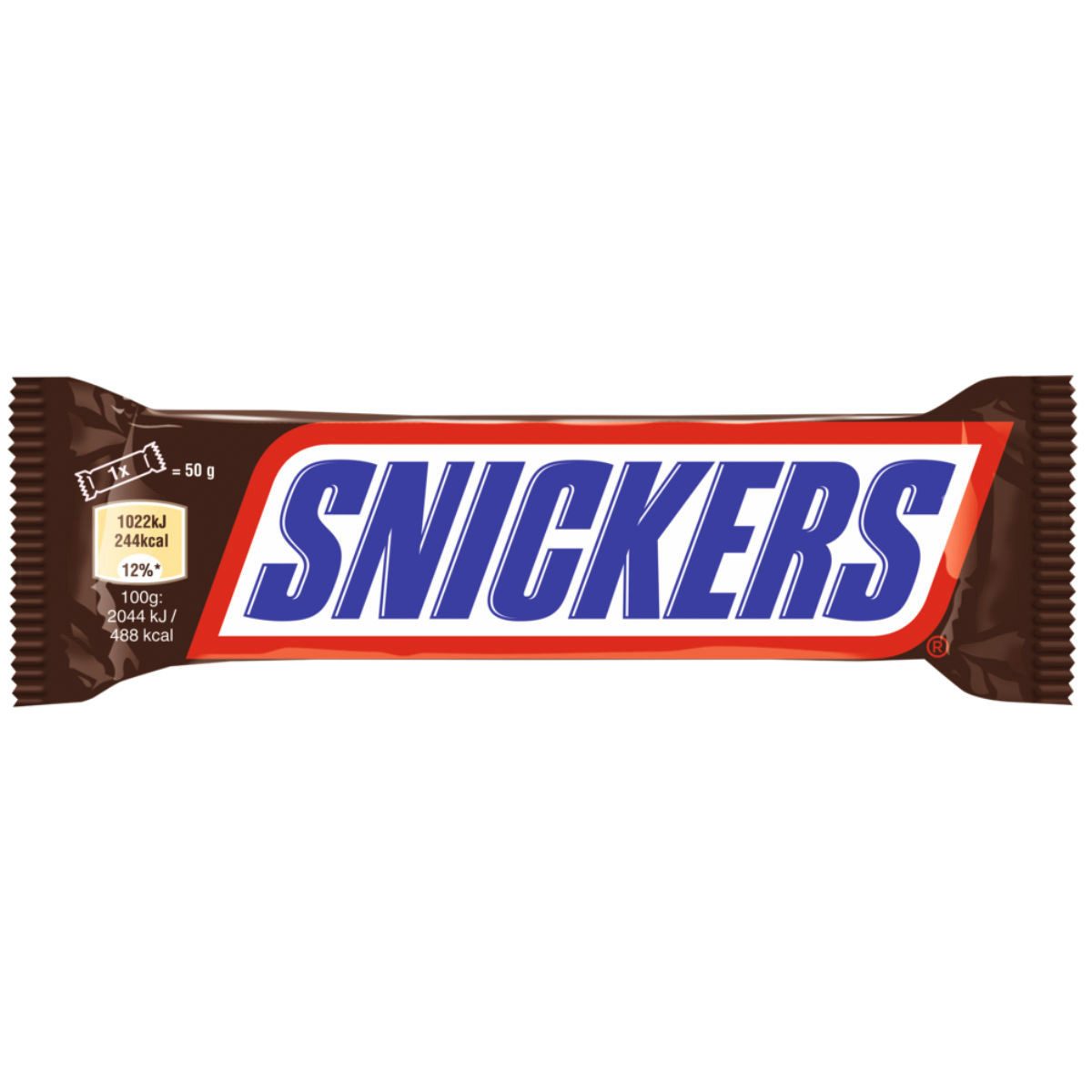 Snickers Schokolade, Snickers Thekendisplay mit 32 einzeln verpackten Riegeln 32x50g