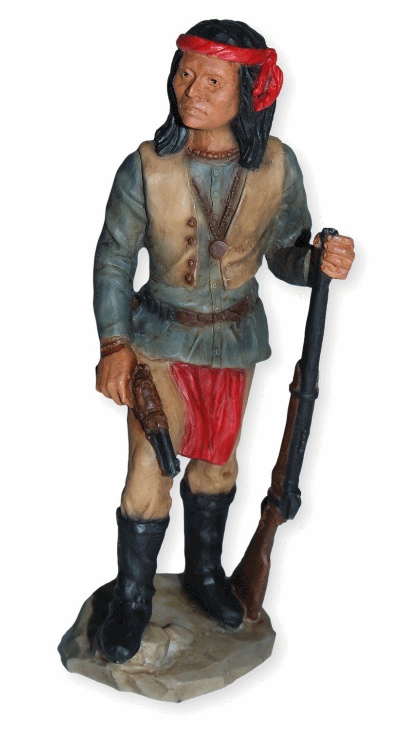 Dekofigur Native American Figur Chochonen Häuptling Cochise Skulptur H 15,5 cm