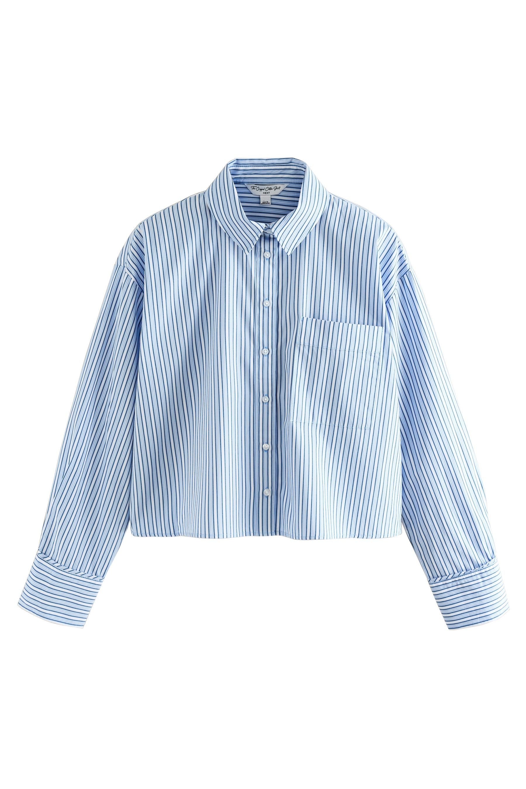 Next Langarmhemd Verkürztes Oversized Fit Langarmshirt günstig online kaufen